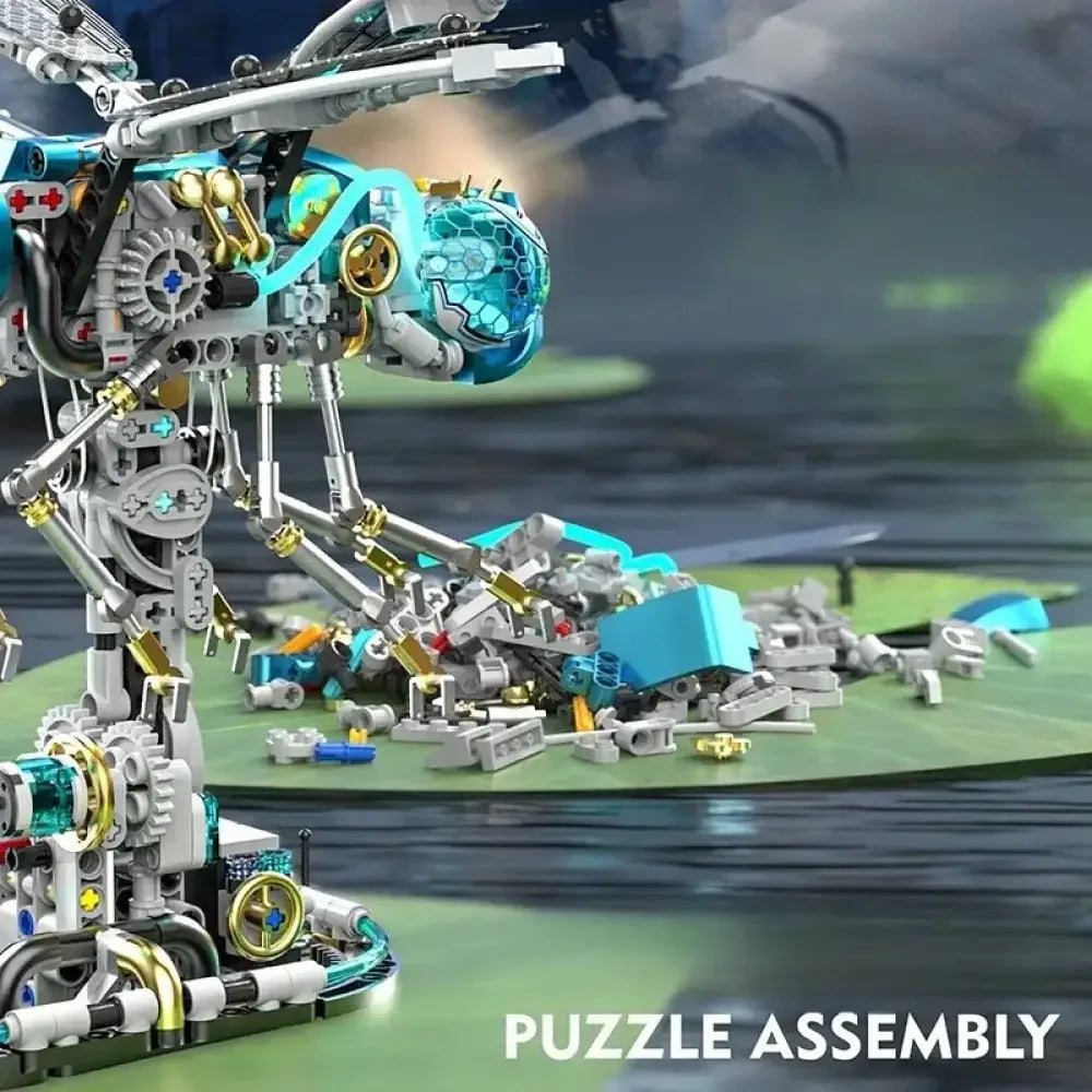 866PCS MOC Mechanical Dragonfly Building Blocks Kit STEM Construction Toy for Adults & Teens - 