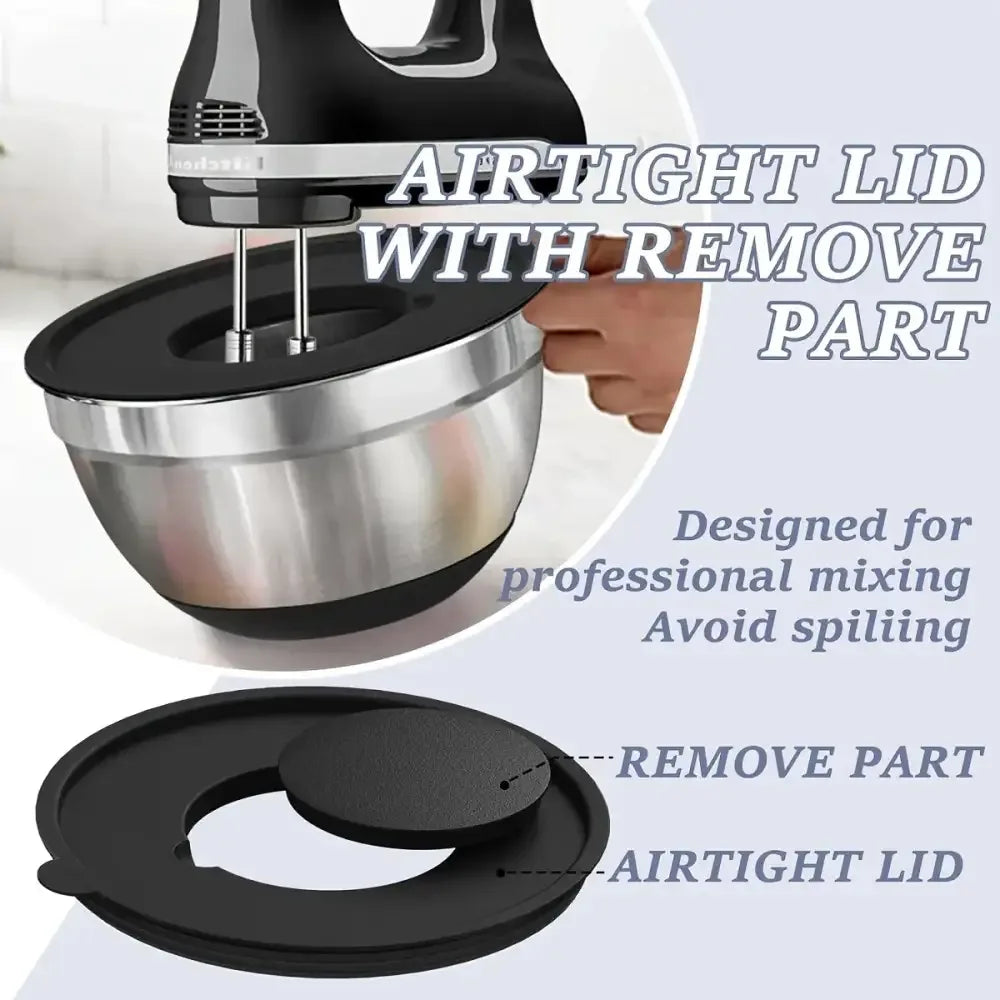 8pcs Stainless Steel Mixing Bowl - 