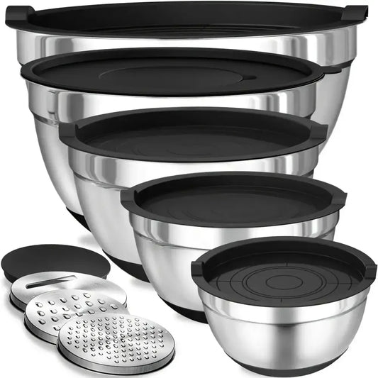 8pcs Stainless Steel Mixing Bowl