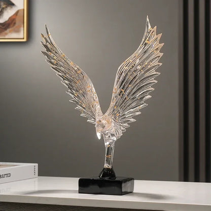 Abstract Angel Wing Eagle Statue – Luxury Resin Wing Sculpture Decor - L