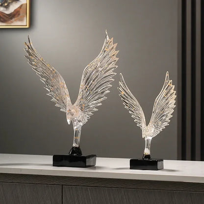 Abstract Angel Wing Eagle Statue – Luxury Resin Wing Sculpture Decor - L