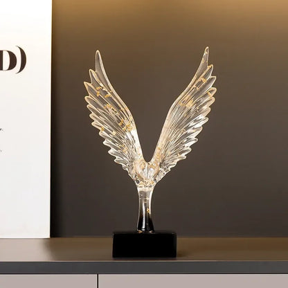 Abstract Angel Wing Eagle Statue – Luxury Resin Wing Sculpture Decor - L
