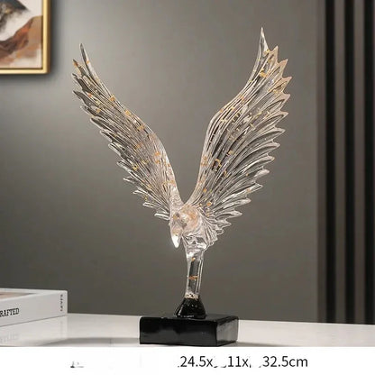 Abstract Angel Wing Eagle Statue – Luxury Resin Wing Sculpture Decor - L