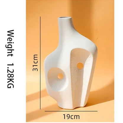 Abstract Rockery Sculpture Set – Minimalist Ceramic Form Decor for Modern Interiors - Style A