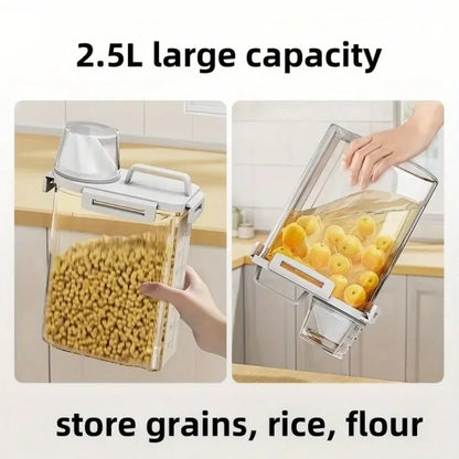 2.5L Airtight Food Storage Container Moisture-Proof Grain & Rice Box - Ninjanew
