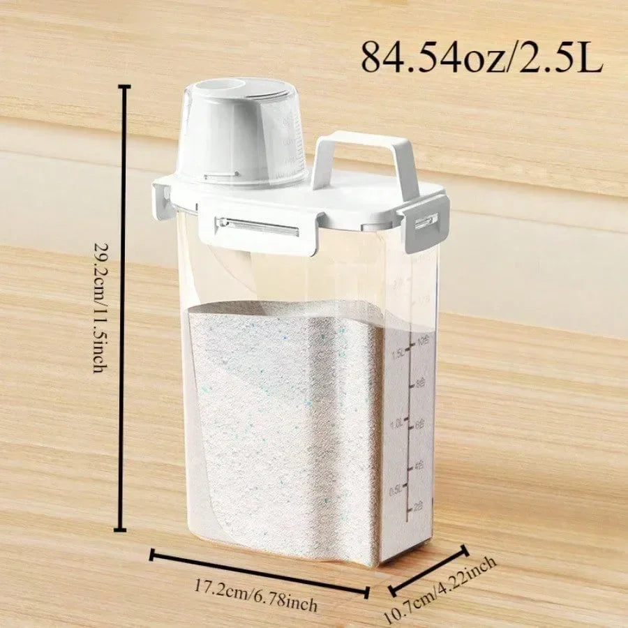 2.5L Airtight Food Storage Container Moisture-Proof Grain & Rice Box - Ninjanew