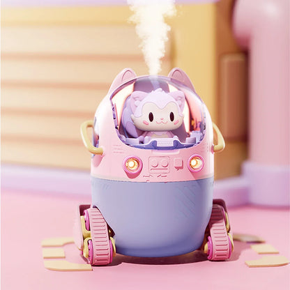 Astronaut Air Humidifier 220ml Portable Rechargeable Mist Diffuser & Light - Pink / USB plug