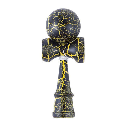 Wooden Kendama Toy – Crack Design Beech Wood Ball Game for Kids & Adults, Outdoor Skill Sports Toy