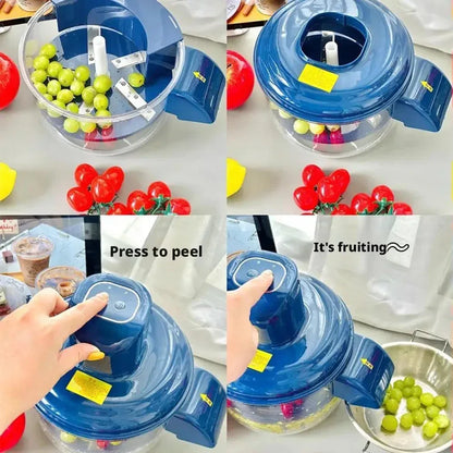 Automatic Electric Fruit Peeler Hands-Free Grape & Berry Skin Remover - 