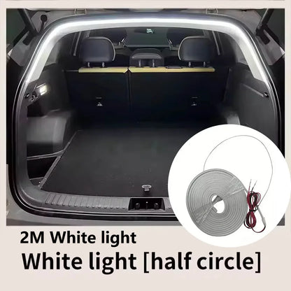 Automatic Trunk LED Light Strip Wiring-Free Sensing Ambient Lighting - 2M White light