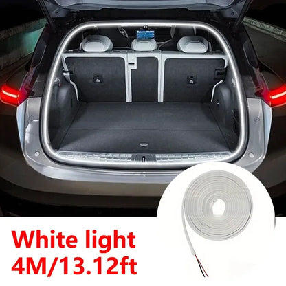 Automatic Trunk LED Light Strip Wiring-Free Sensing Ambient Lighting - 4M White light