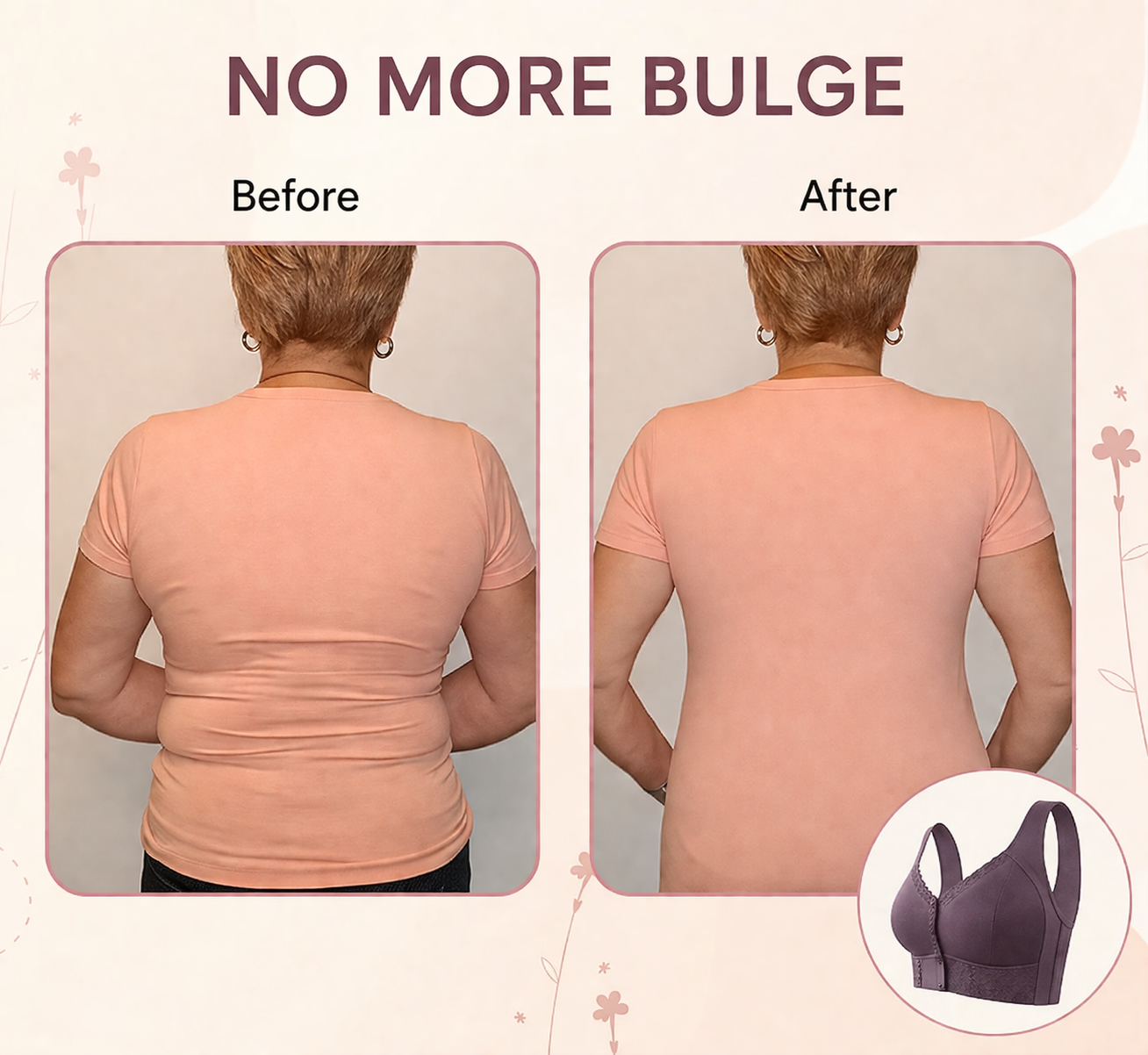 EasyLift Front-Closure Soft Cotton Bra - detail