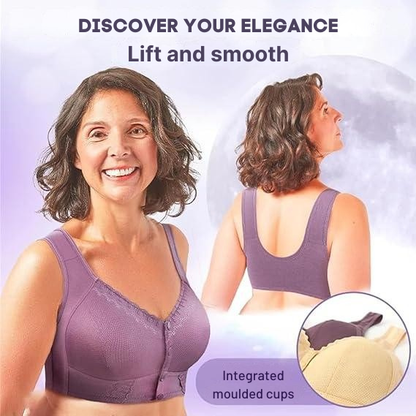EasyLift Front-Closure Soft Cotton Bra