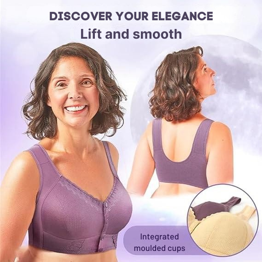 EasyLift Front-Closure Soft Cotton Bra