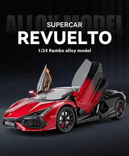 1:24 Rambo Revuelto Die-Cast Model Car Alloy Four-Door Sports Car Toy - Ninjanew
