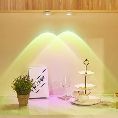 Cat Eye Cabinet Spotlight Sunset & Rainbow LED Battery-Powered Night Light - Sun