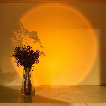 Cat Eye Cabinet Spotlight Sunset & Rainbow LED Battery-Powered Night Light - Sunset