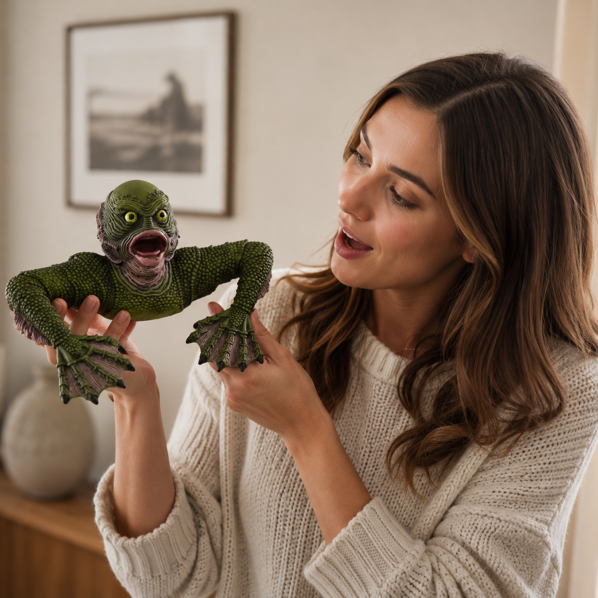 😳Guests Always React to This… Lizard Man Wall Sculpture