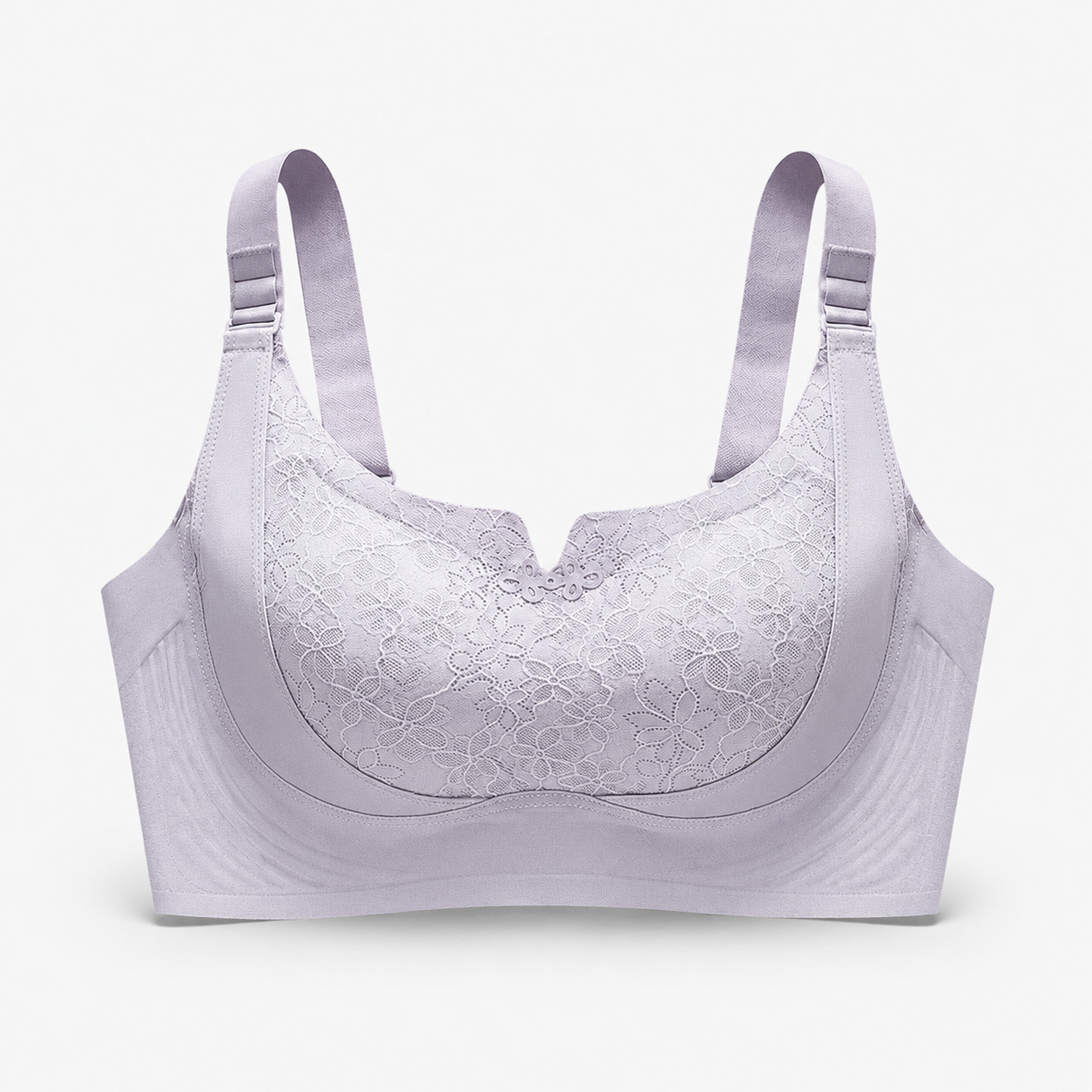 Amara Side-Support Wired Full Cup Bra - Plum Purple