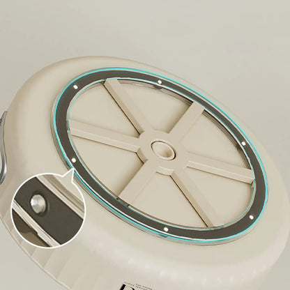 Close-up of a wheel with a detailed view of its structure on a light gray background.