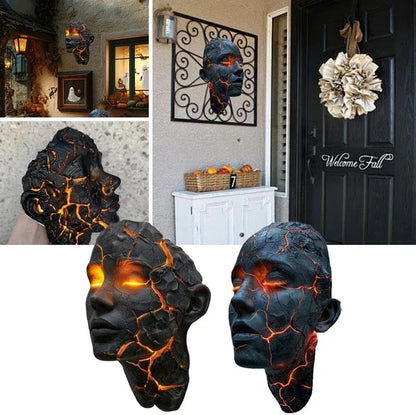 Cracked Soul Wall Light – Modern Sculptural Art Lamp - 