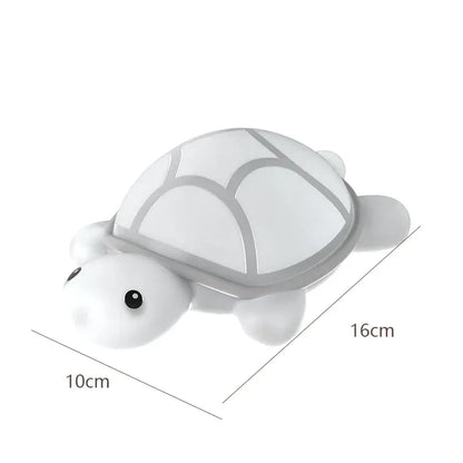 Cute Turtle Silicone Night Light Touch Control RGB & Warm White LED Lamp - 