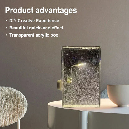 DIY Snowy Night Street Light Kit Flowing Sand Snowflake Night Light - Style A