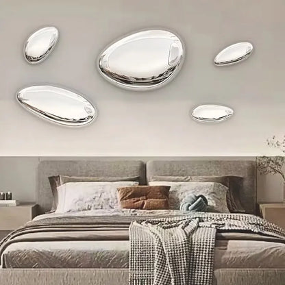 Decorative wall, Modern Water Drop Wall Decor in a bedroom setting