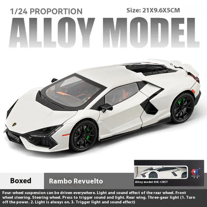 1:24 Rambo Revuelto Die-Cast Model Car Alloy Four-Door Sports Car Toy - Ninjanew