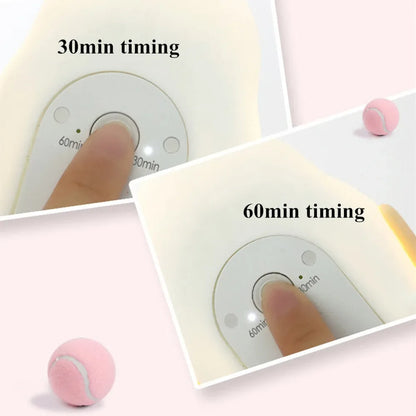 Dimmable Puppy Silicone Night Light Touch Control & Timer Rechargeable Lamp - 