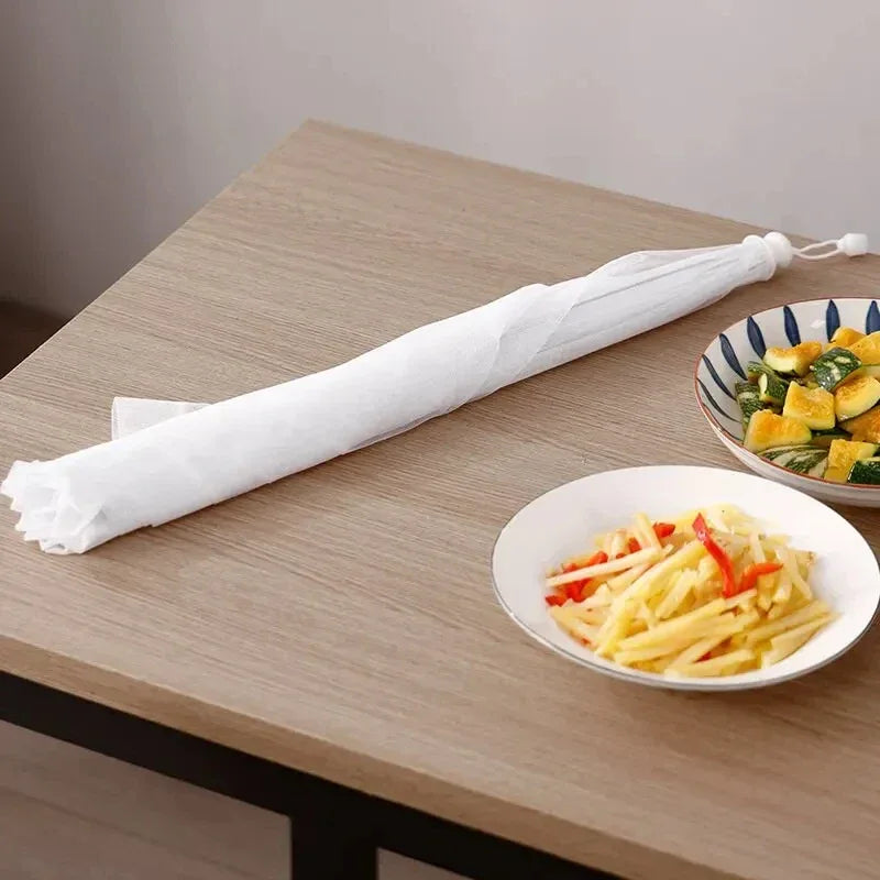 Folding Mesh Food Cover Washable Pop-Up Insect-Proof Umbrella Dish Tent - 2pc / 43x43x22cm