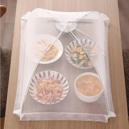 Folding Mesh Food Cover Washable Pop-Up Insect-Proof Umbrella Dish Tent - 2pc / 43x43x22cm