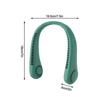 Portable Stretchable Neck Fan Hands-Free Rechargeable Cooling Fan
