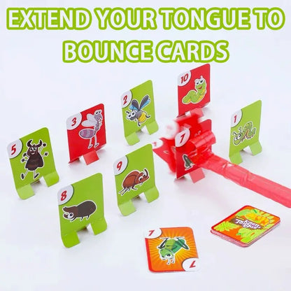 Frog Lizard Mask Tongue Game Interactive Family Party Board Game & Toy - 2 Person Battle