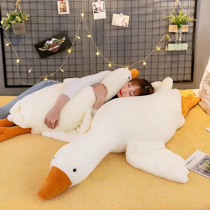 Funny Goose Plush Toy Soft Duck Sleeping Pillow & Stuffed Animal Gift - 90 cm