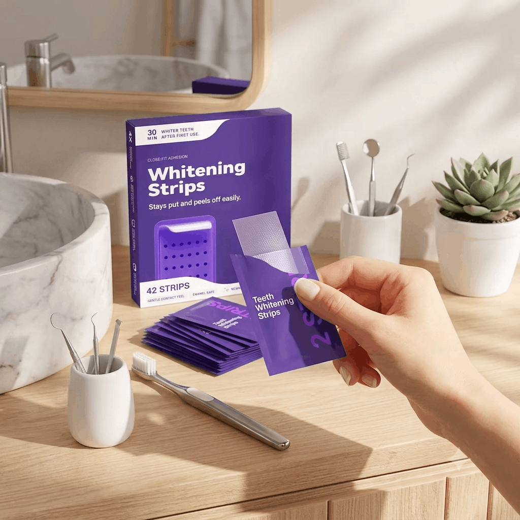 Purple Teeth Whitening Strips
