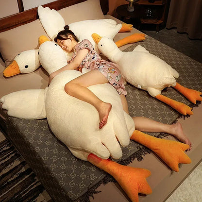 Funny Goose Plush Toy Soft Duck Sleeping Pillow & Stuffed Animal Gift - 90 cm