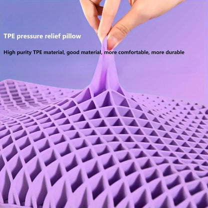 Pectin Cervical Pillow – Breathable TPE Air Layer Neck Pillow, Zero-Pressure Support,Latex-Like Comfort for Adults