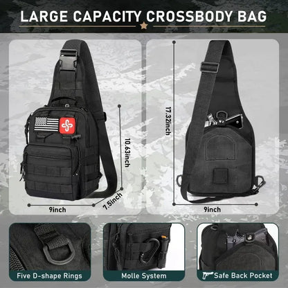 262PCS Survival Gear & First Aid Kit with Crossbody Bag, Tent, Axe, Shovel & Camping Essentials