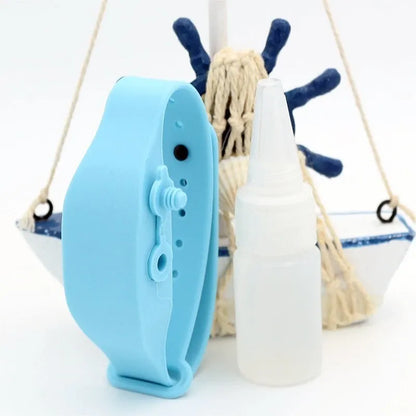 Wristband Hand Sanitiser Dispenser – 15ml Silicone 6 Colors