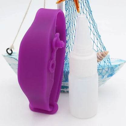 Wristband Hand Sanitiser Dispenser – 15ml Silicone 6 Colors