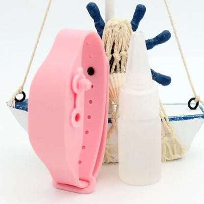 Wristband Hand Sanitiser Dispenser – 15ml Silicone 6 Colors