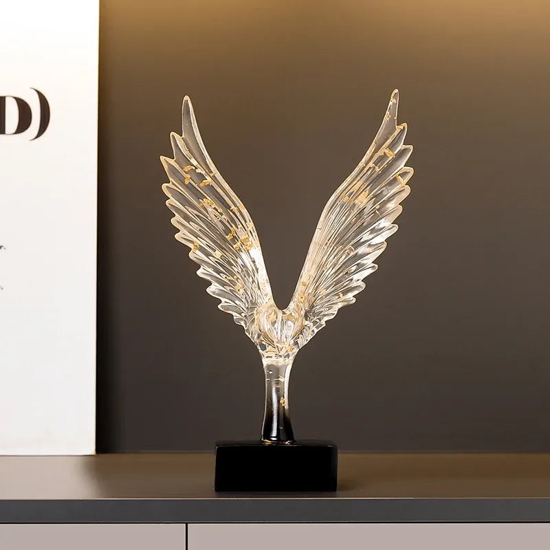 Abstract Angel Wing Eagle Statue – Luxury Resin Wing Sculpture Decor