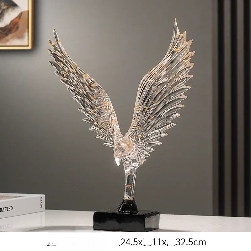 Abstract Angel Wing Eagle Statue – Luxury Resin Wing Sculpture Decor