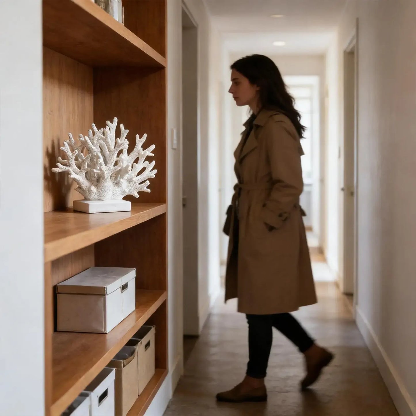 Coastal Coral Sculpture – Realistic Resin Ocean Reef Decorative Statue