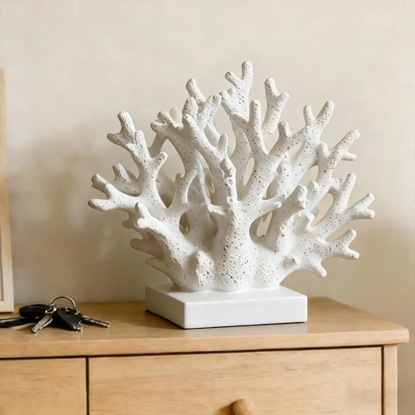 Coastal Coral Sculpture – Realistic Resin Ocean Reef Decorative Statue