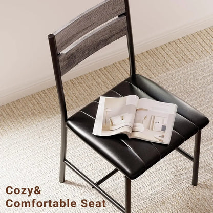 3-Piece Compact Dining Set Small Kitchen Table & 2 Upholstered Chairs - Ninjanew