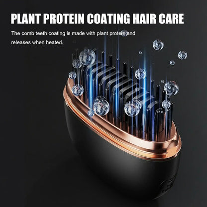 Hair care product with plant protein coating on a black background
