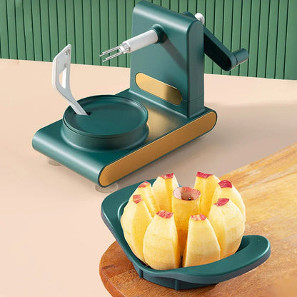 Hand-Crank Apple Peeler & Slicer Set Stainless Steel Blade Fruit Cutter - 