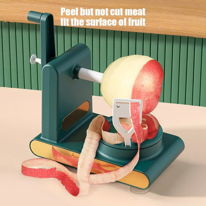 Hand-Crank Apple Peeler & Slicer Set Stainless Steel Blade Fruit Cutter - 